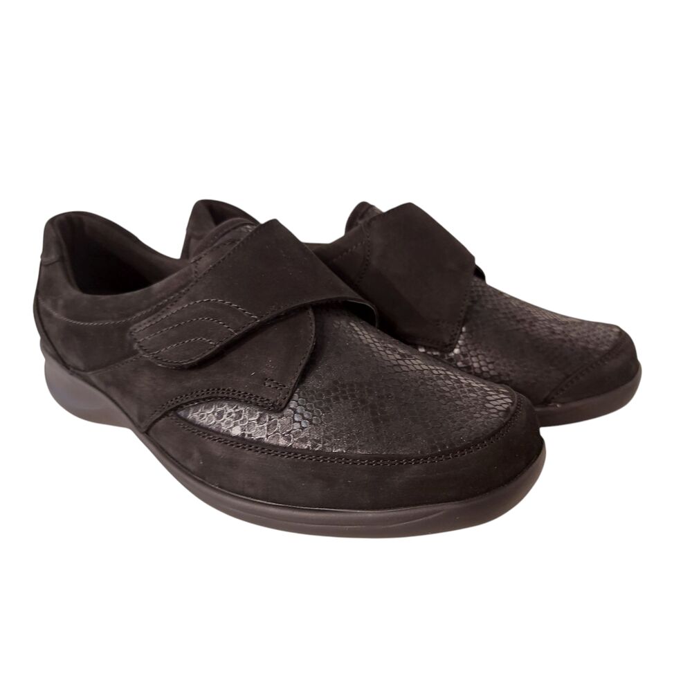 Waldlaufer Orthotritt Klittenbandschoen M54306 217 001 Zwart Stretch Wijdte M - 4060049902181