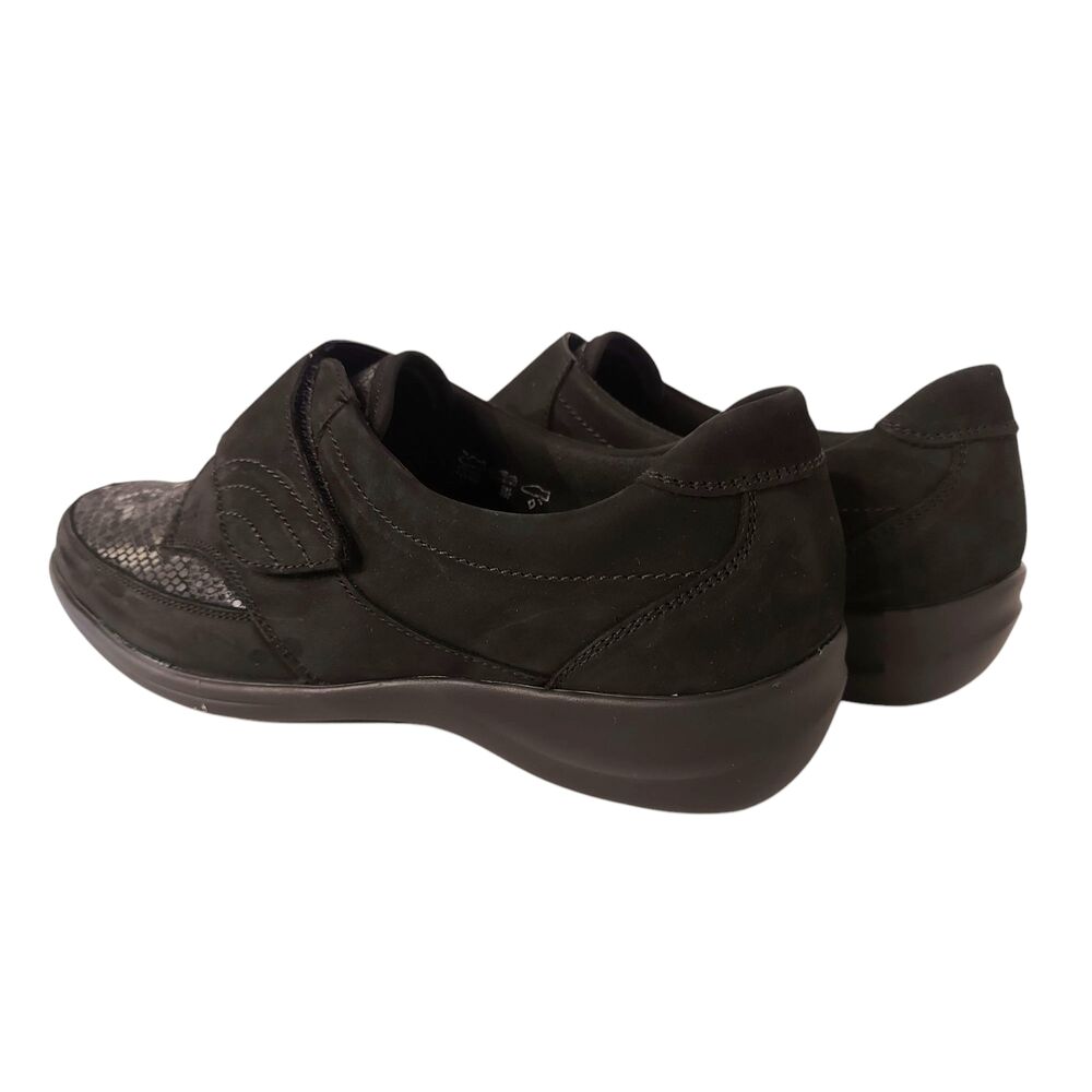 Waldlaufer Orthotritt Klittenbandschoen M54306 217 001 Zwart Stretch Wijdte M - 4060049902129