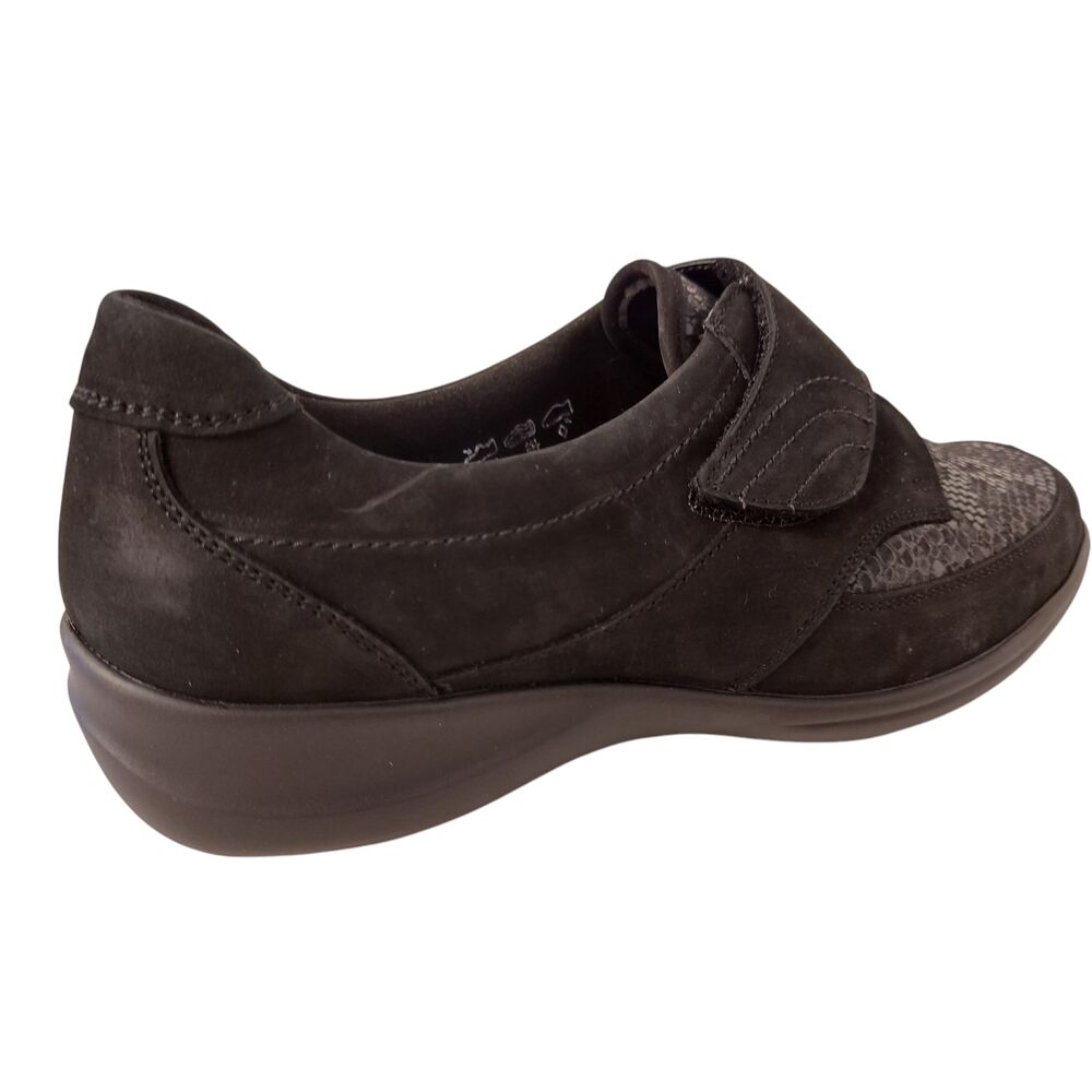 Waldlaufer Orthotritt Klittenbandschoen M54306 217 001 Zwart Stretch Wijdte M - 4060049902129