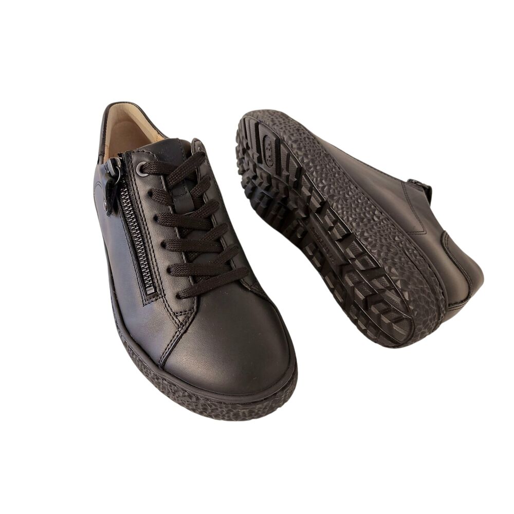 Hartjes Sneaker 162.1402/99 01.00 Zwart Zacht Glad Leer Wijdte H - 9010579115228