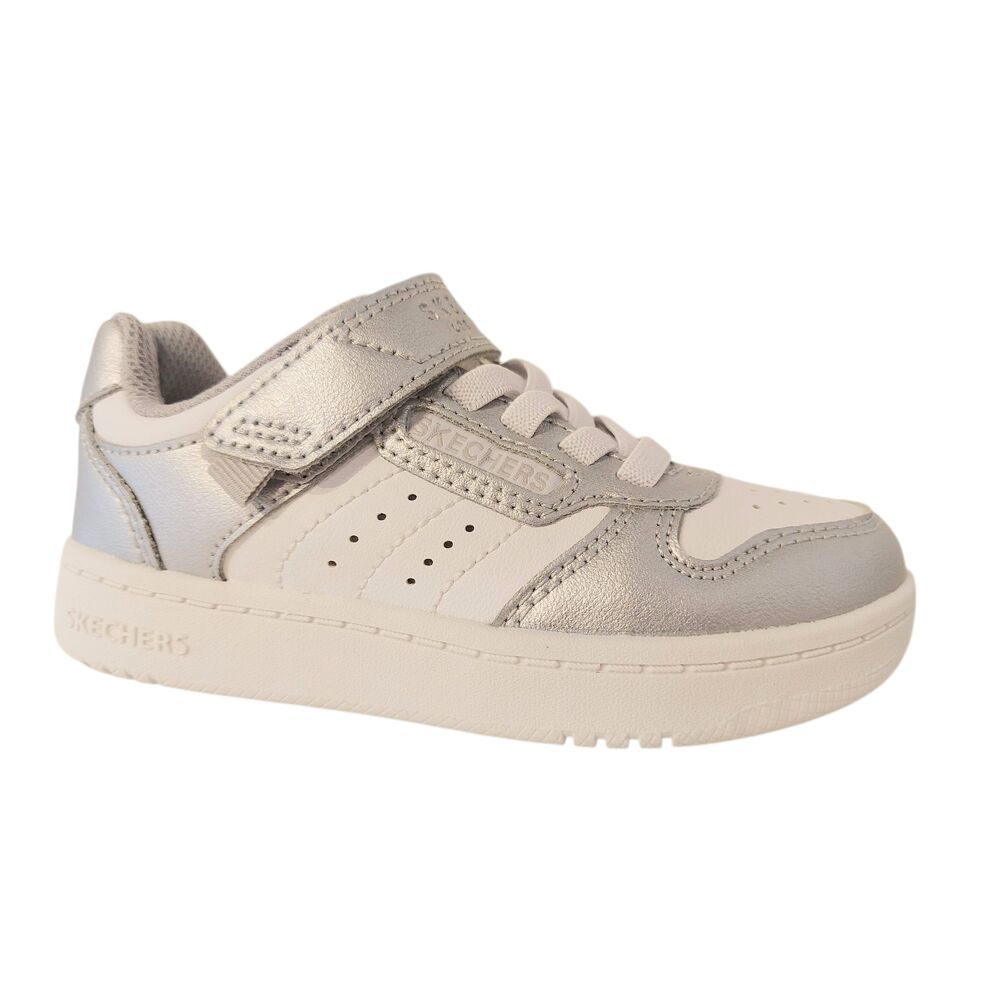 Skechers klittenbandschoen 310241L SLW Quick Street Style Stride Zilver Wit - 198739870954
