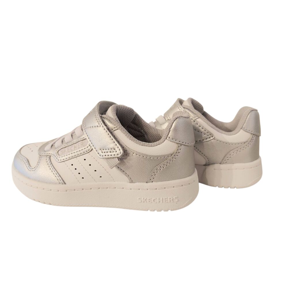 Skechers klittenbandschoen 310241L SLW Quick Street Style Stride Zilver Wit - 198739870954