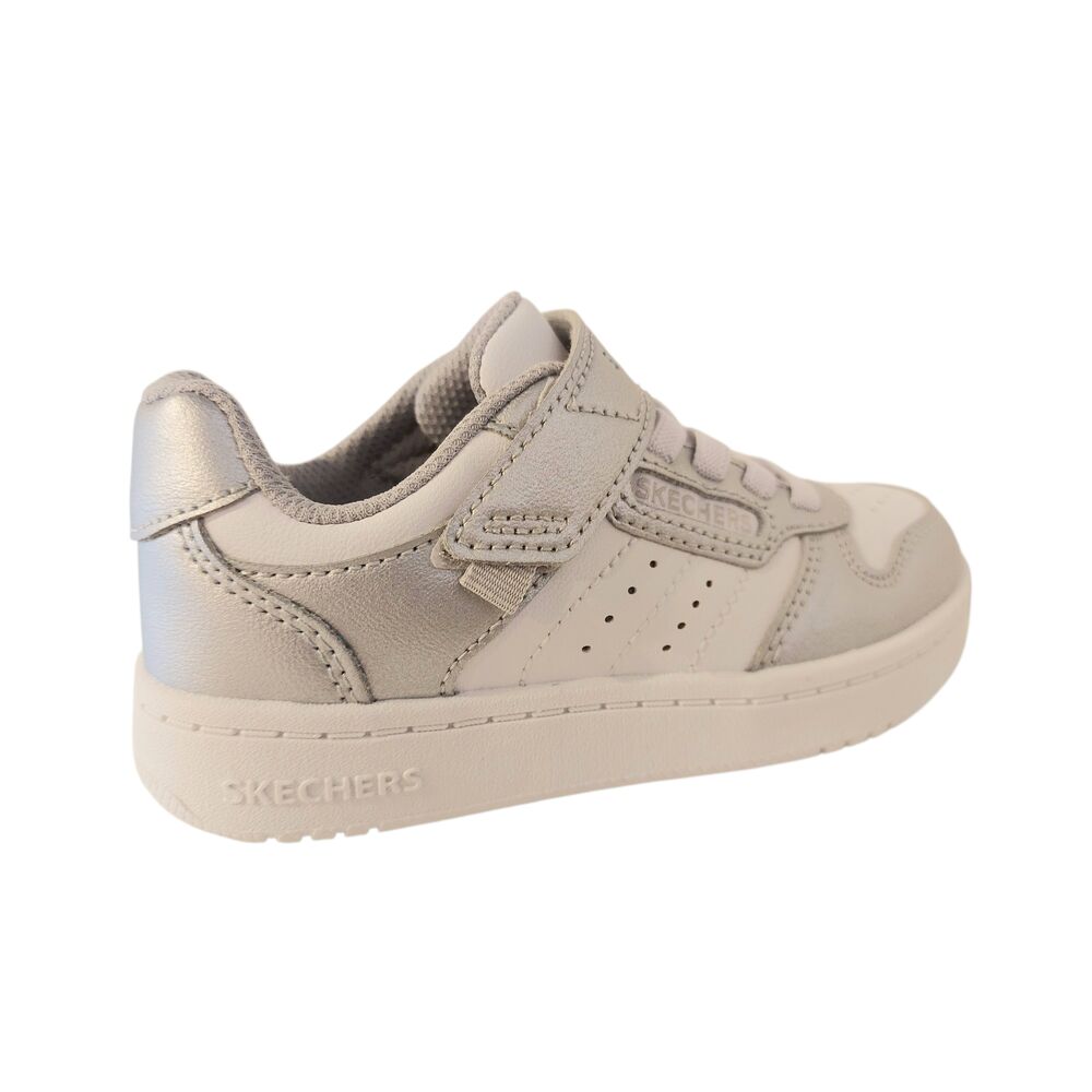 Skechers klittenbandschoen 310241L SLW Quick Street Style Stride Zilver Wit - 198739870954