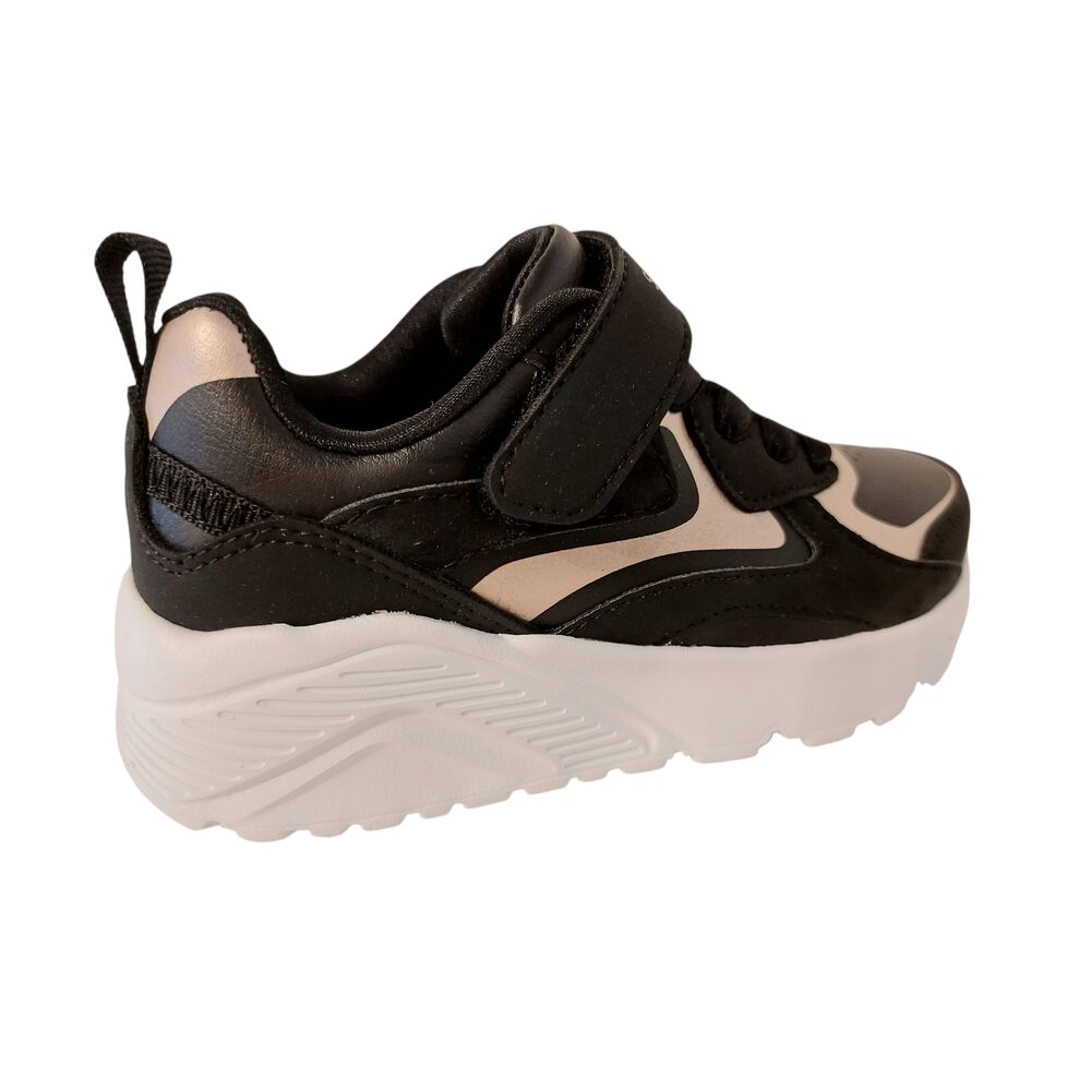 Skechers klittenbandschoen 310380L BKRG Uno Lite Metallic Burst Zwart Rose Goud - 198739341225