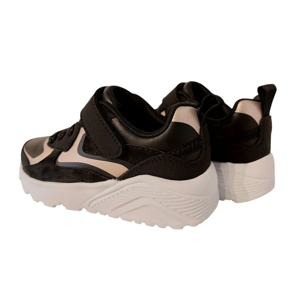 Skechers klittenbandschoen 310380L BKRG Uno Lite Metallic Burst Zwart Rose Goud - 198739341201