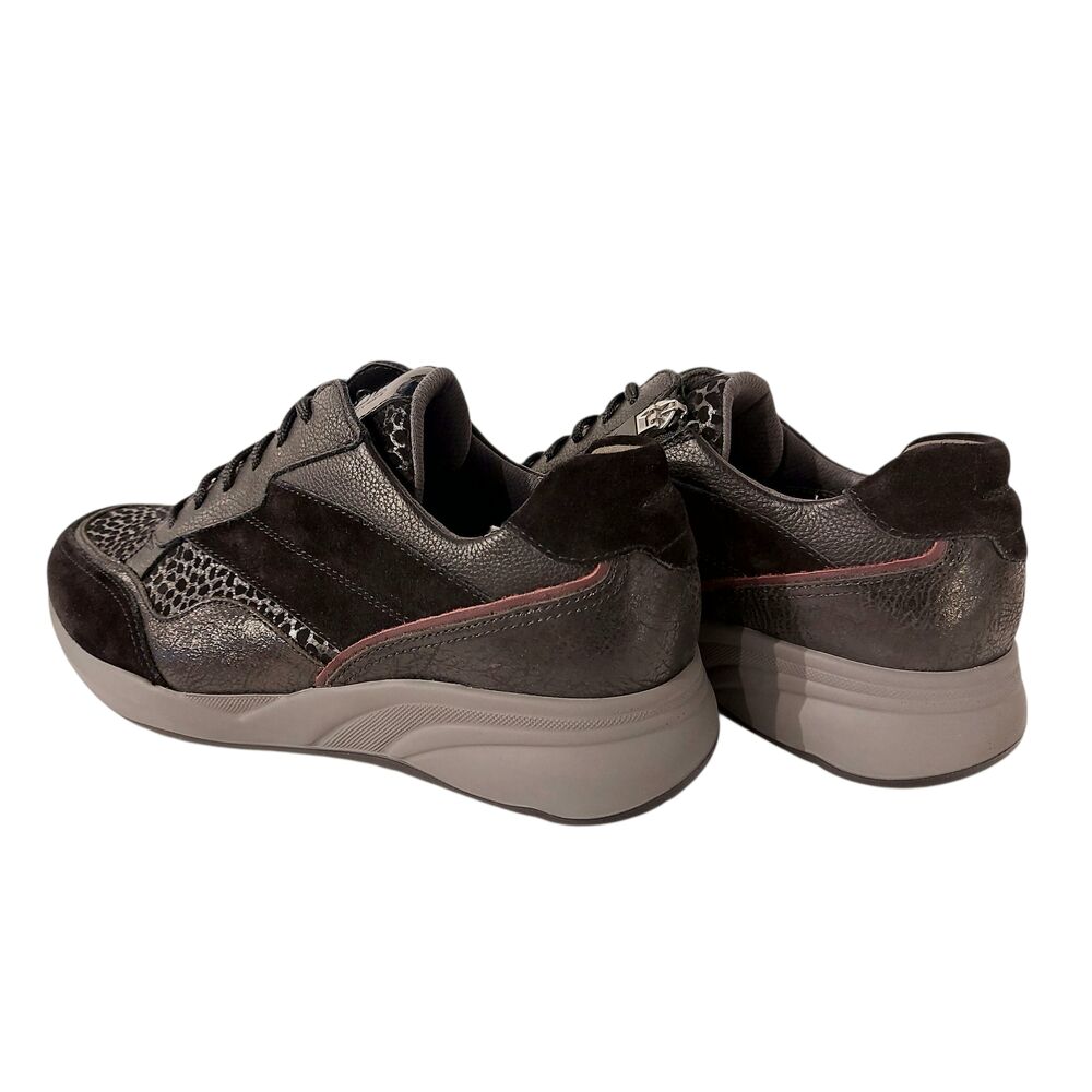 Durea Sneaker 6308 608 1738 Zwart Bordo Wijdte K - 8721149275488