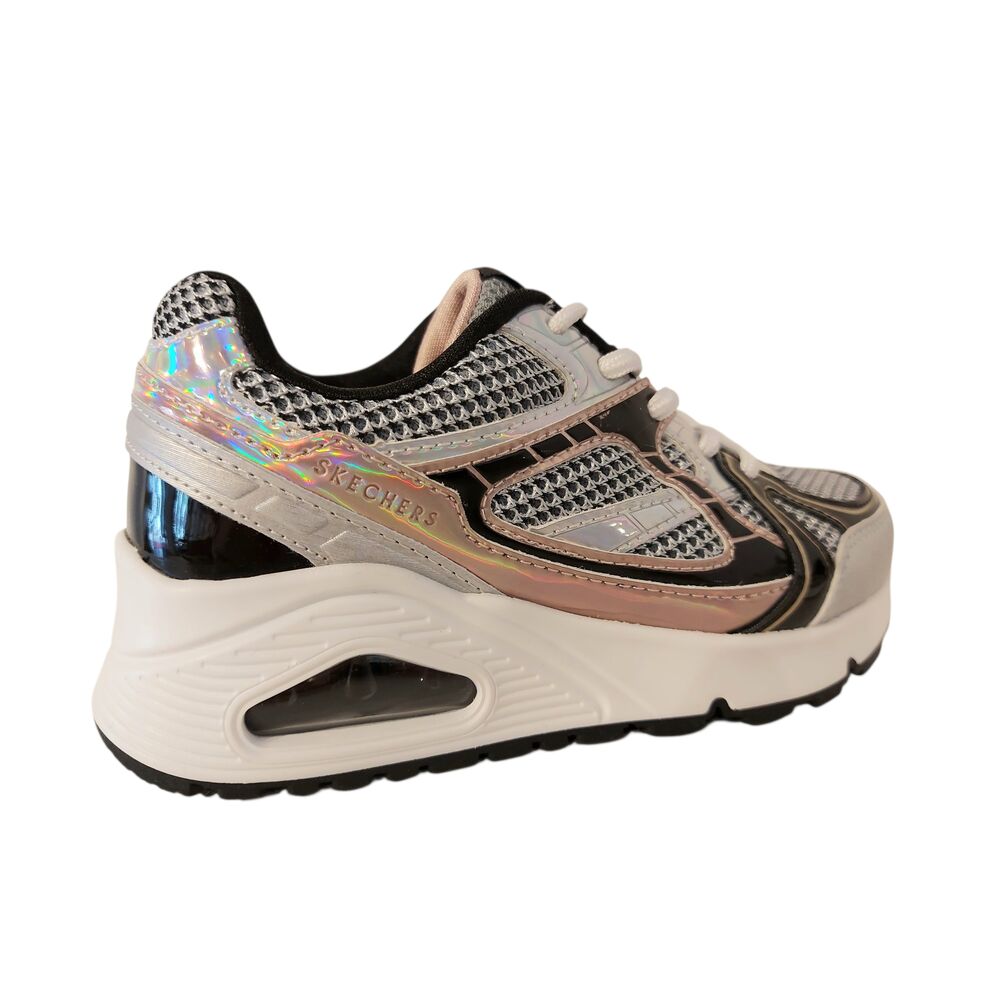 Skechers Sneaker Uno Gen1 310328L SLBK Platinum Flash Zwart Combi - 198739803693 Skechers Sneaker Uno Gen1 310328L SLBK Platinum Flash Zwart Combi - 198739803693