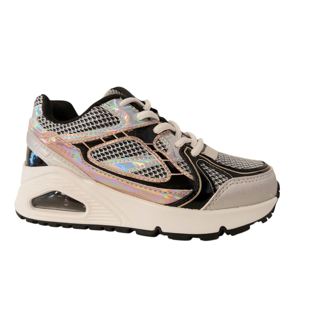 Skechers Sneaker Uno Gen1 310328L SLBK Platinum Flash Zwart Combi - 198739803693 Skechers Sneaker Uno Gen1 310328L SLBK Platinum Flash Zwart Combi - 198739803693
