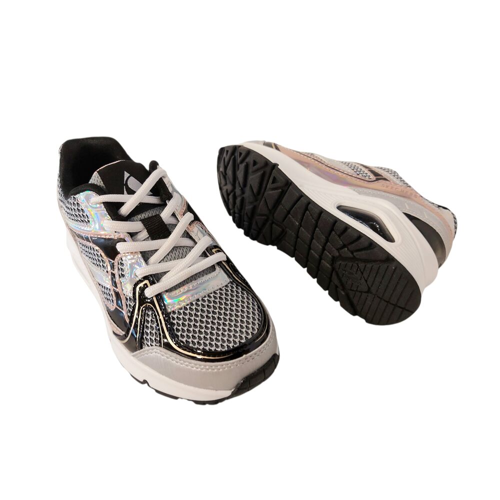 Skechers Sneaker Uno Gen1 310328L SLBK Platinum Flash Zwart Combi - 198739803655 Skechers Sneaker Uno Gen1 310328L SLBK Platinum Flash Zwart Combi - 198739803655