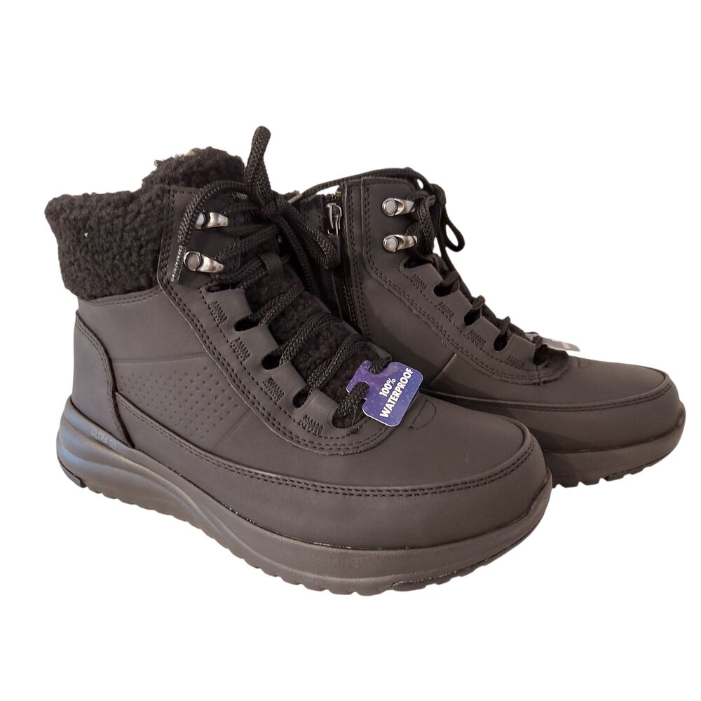 Skechers Veterboot Go Walk On The Go Stellar 144756 BBK Zwart Waterproof - 197976640696