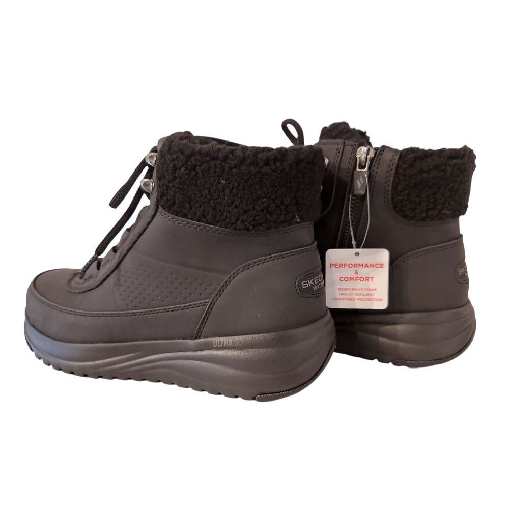 Skechers Veterboot Go Walk On The Go Stellar 144756 BBK Zwart Waterproof - 197976640702