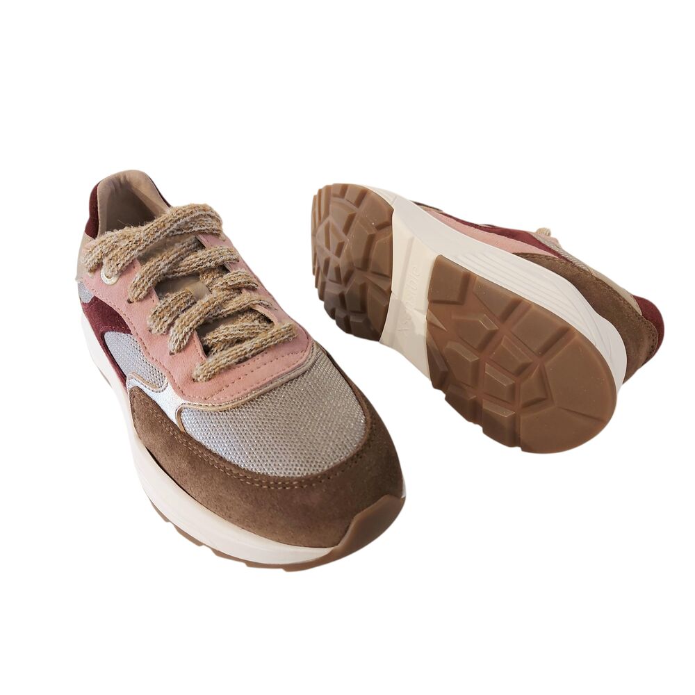 Xsensible Stretchwalker Sneaker Ponte Vecchio 33002.5.304 G Camel Roze Combi - 8719051709528