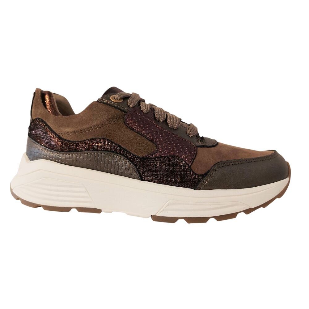 Xsensible Stretchwalker Sneaker Golden Gate Lady 33000.2.396 GX Brons Bordeaux Combi - 