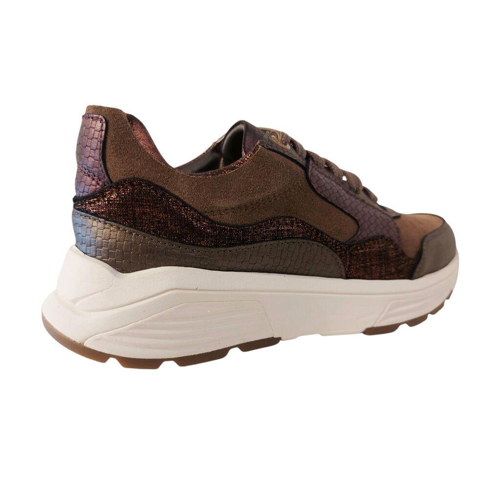 Xsensible Stretchwalker Sneaker Golden Gate Lady 33000.2.396 GX Brons Bordeaux Combi - 