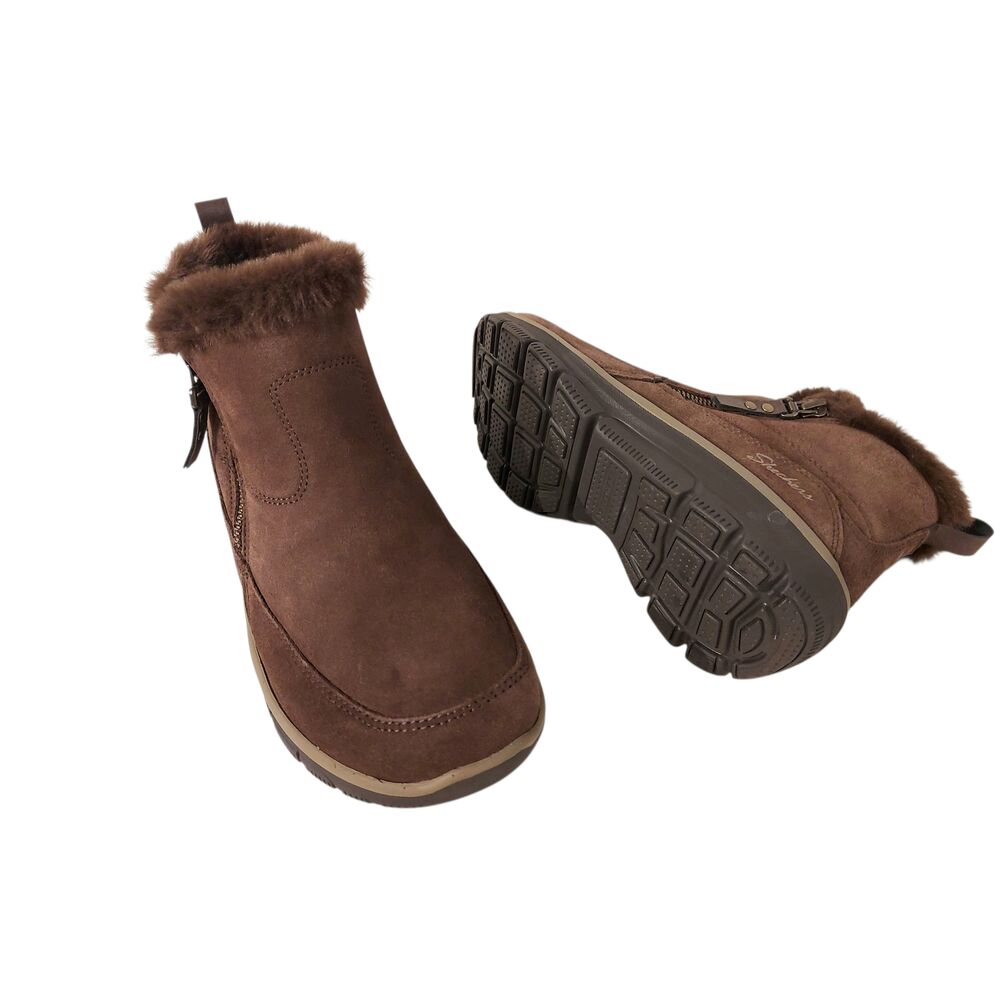 Skechers Korte Laars 167862 CHOC Easy Going Cool Zip Chocolate Donkerbruin - 196989574202