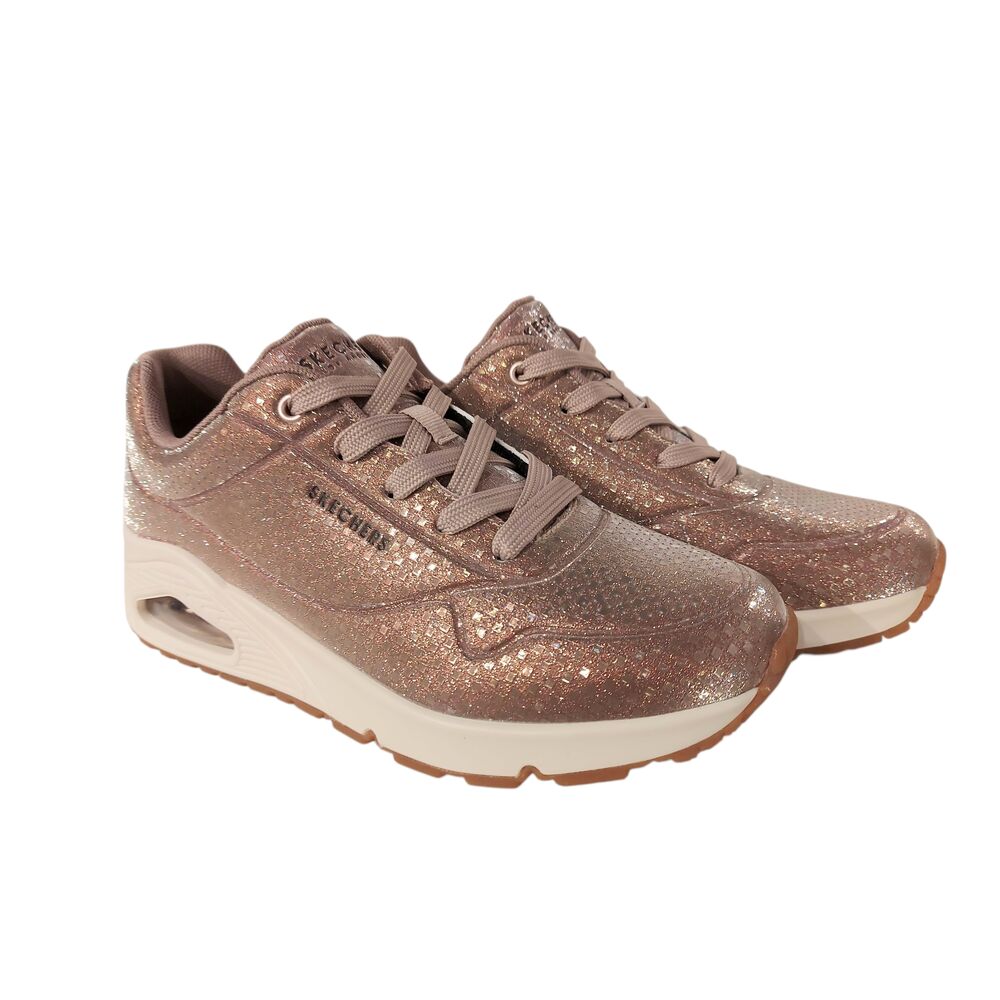 Skechers Sneaker 117162 RSGD UNO Disco Nite Rose Goud Glitter - 199025217668 Skechers Sneaker 117162 RSGD UNO Disco Nite Rose Goud Glitter - 199025217668