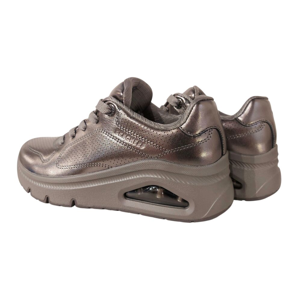 Skechers Sneaker 177768 PEW Uno Icon Lustrous Air Pewter Grijs Metallic - 198739676556