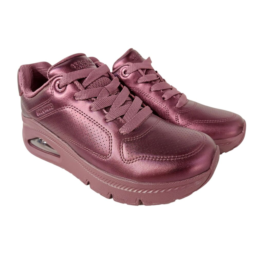 Skechers Sneaker 177768 WINE Uno Icon Lustrous Air Wine Paars Metallic - 198739676273