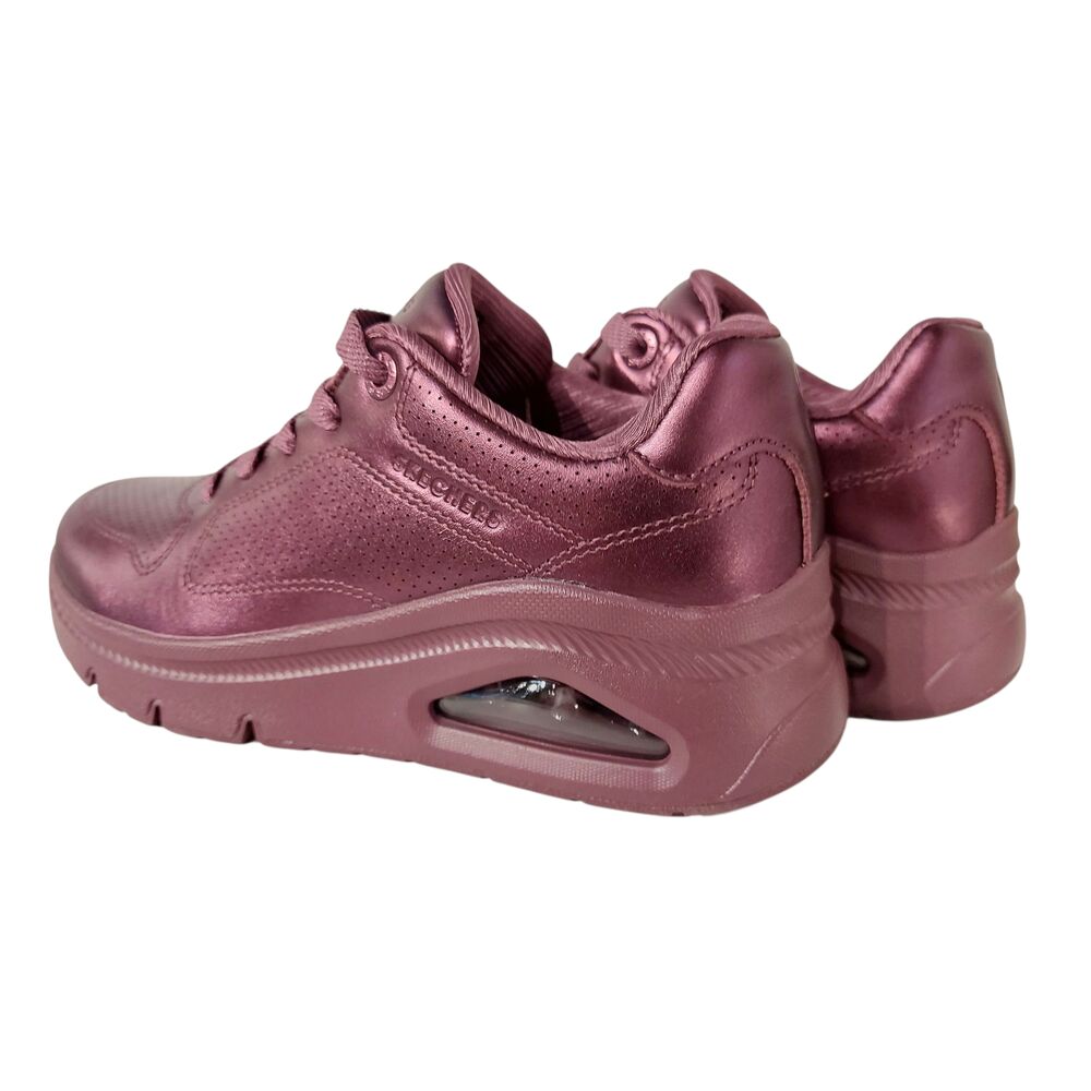 Skechers Sneaker 177768 WINE Uno Icon Lustrous Air Wine Paars Metallic - 198739676273