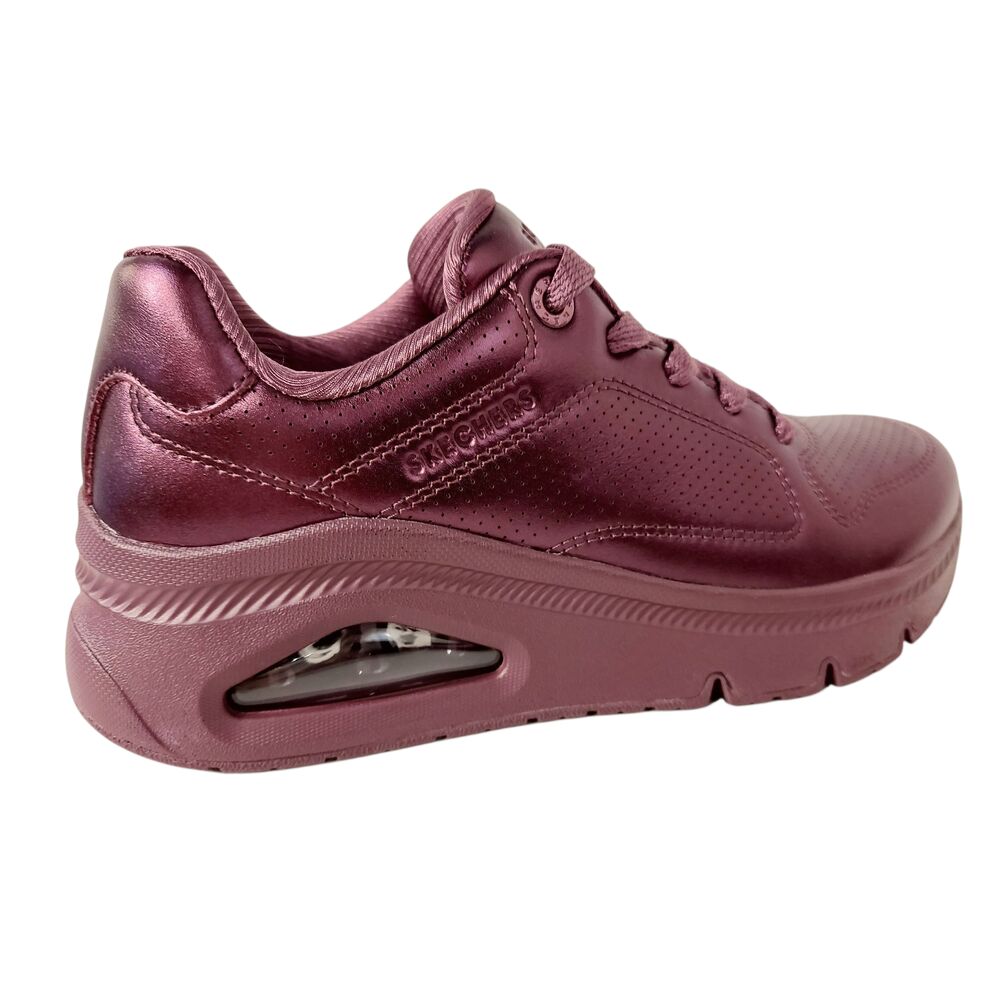 Skechers Sneaker 177768 WINE Uno Icon Lustrous Air Wine Paars Metallic - 198739676273