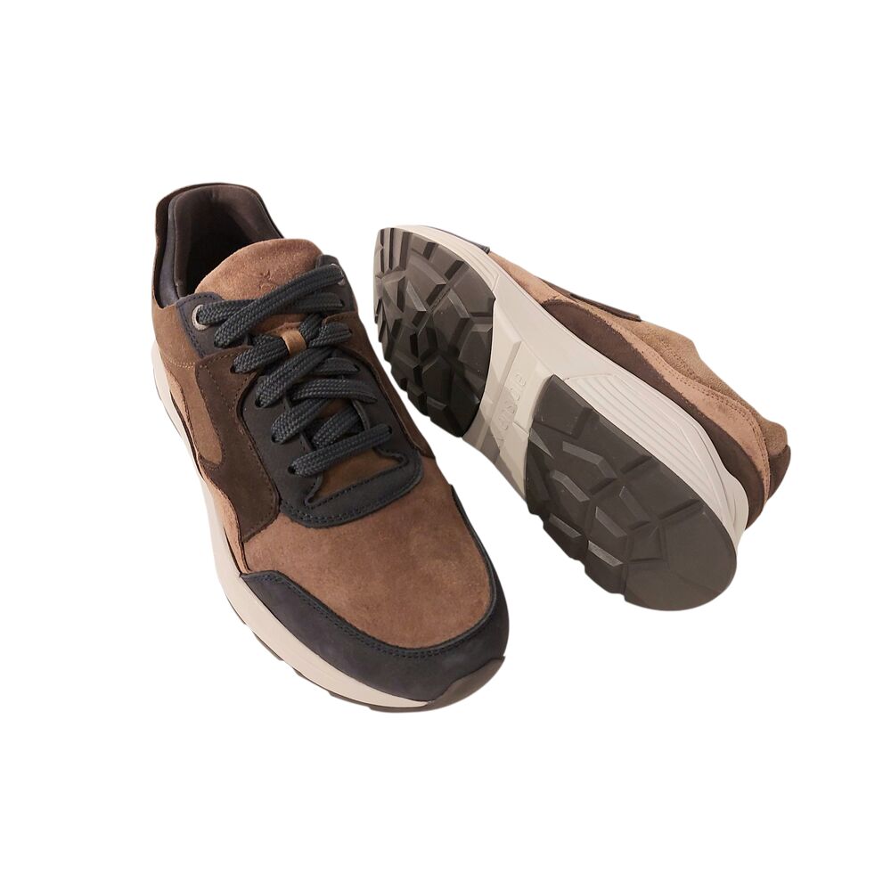 Xsensible Stretchwalker Sneaker Golden Gate Men 33200.2.218 HX Blauw Bruin Combi - 8719051707944