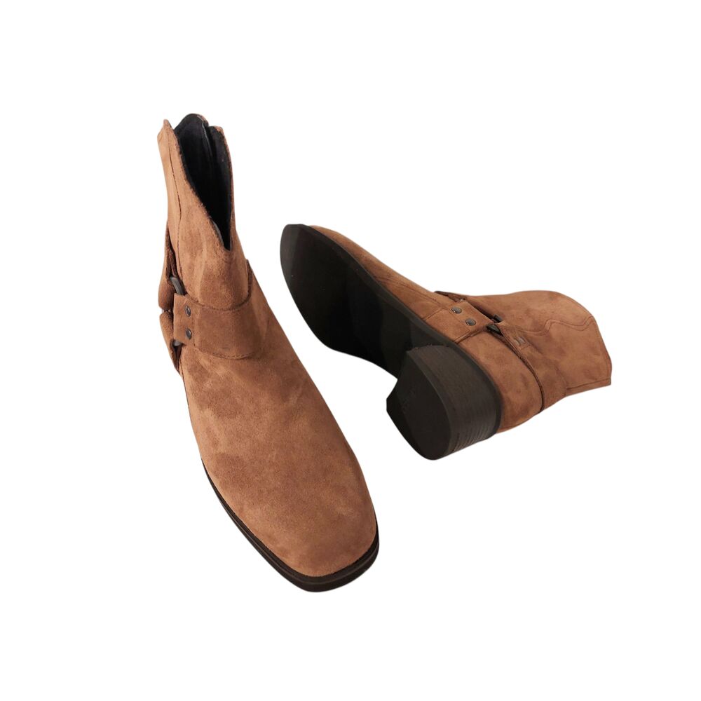Durea Korte Laars 9820 825 1763 Bruciato Cognac Suede Wijdte H - 8721149308285
