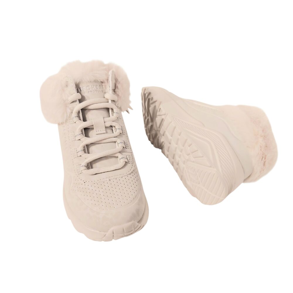 Skechers Veterboot 310362L/NAT UNO Lite Cozy Leopard Natural - 199025481724 Skechers Veterboot 310362L/NAT UNO Lite Cozy Leopard Natural - 199025481724