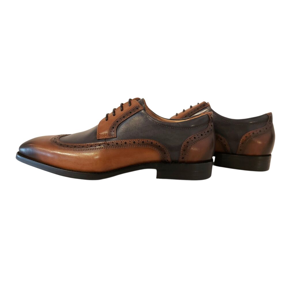 Adventure Nette Schoen Catania Blue Cognac Leer High Soft Insole - 8785342093782