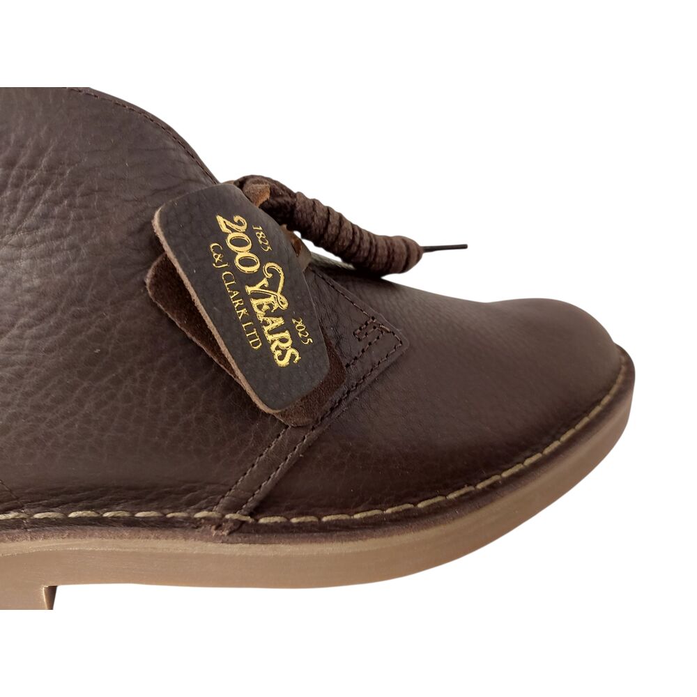 Clarks Veterboot Desert Boot Evo Donkerbruin Glad Leer Verwisselbaar Voetbed - 5063421507225
