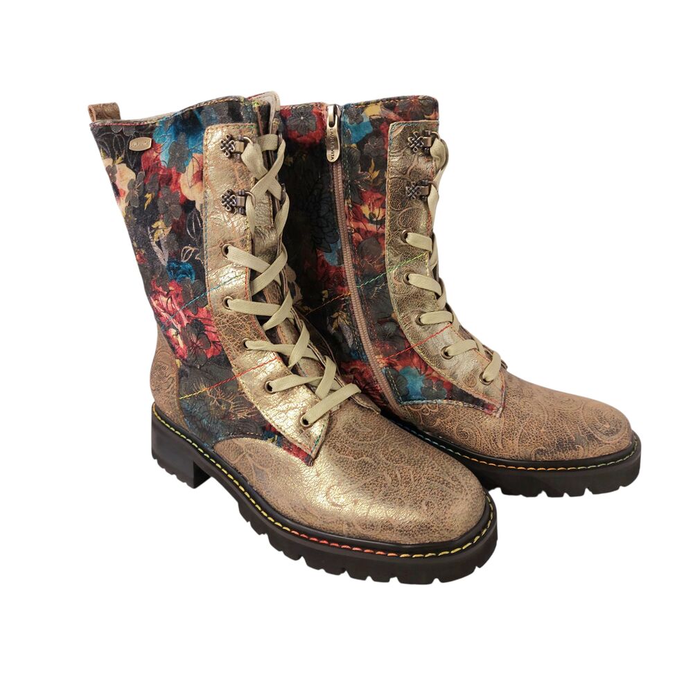 Laura Vita Veterboot Kouleo 20 SL51584D-20 Brons Combi - 3666138868997 Laura Vita Veterboot Kouleo 20 SL51584D-20 Brons Combi - 3666138868997