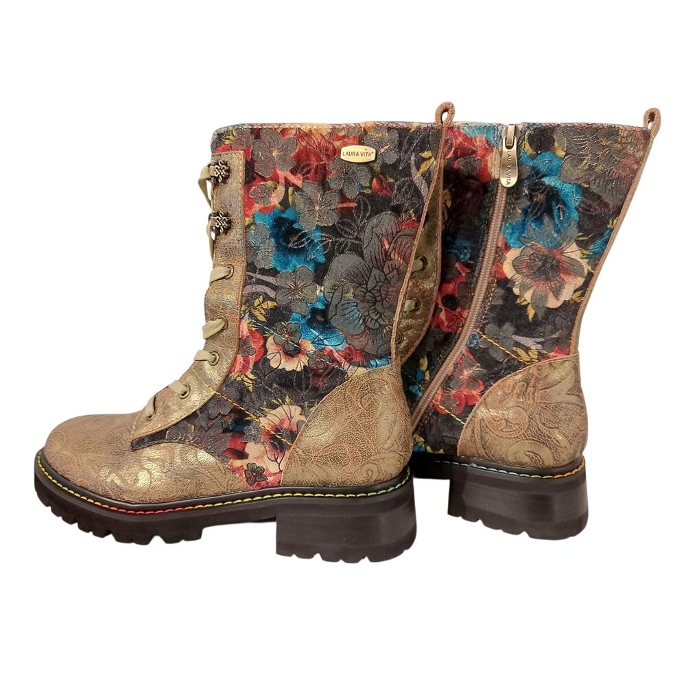 Laura Vita Veterboot Kouleo 20 SL51584D-20 Brons Combi - 3666138868997 Laura Vita Veterboot Kouleo 20 SL51584D-20 Brons Combi - 3666138868997