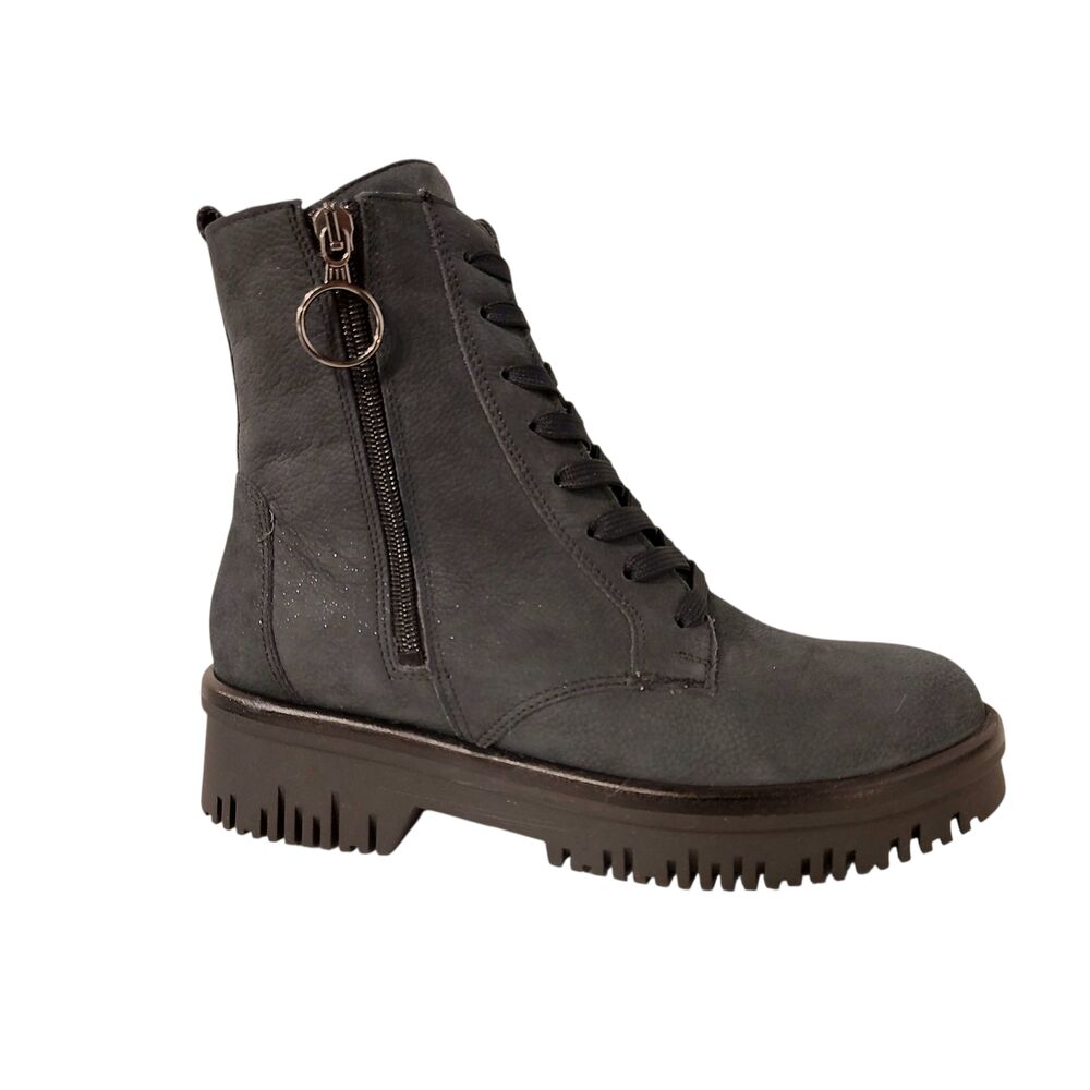 Waldlaufer Veterboot 934802 189 194 Calli Notte Donkerblauw Glitter Wijdte H - 4069134215601