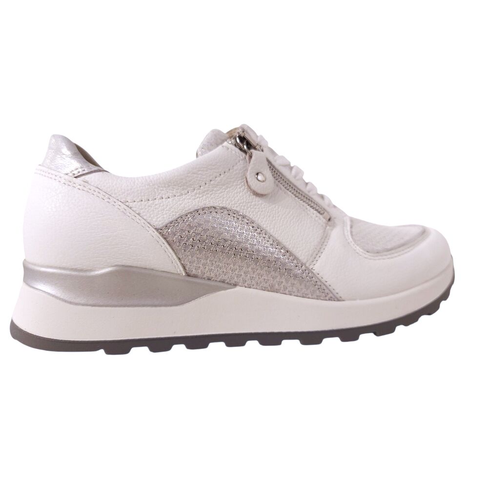 Waldlaufer Orthotritt Sneaker H64007 410 663 Wijdte H Wit Zilver - 4069134377194