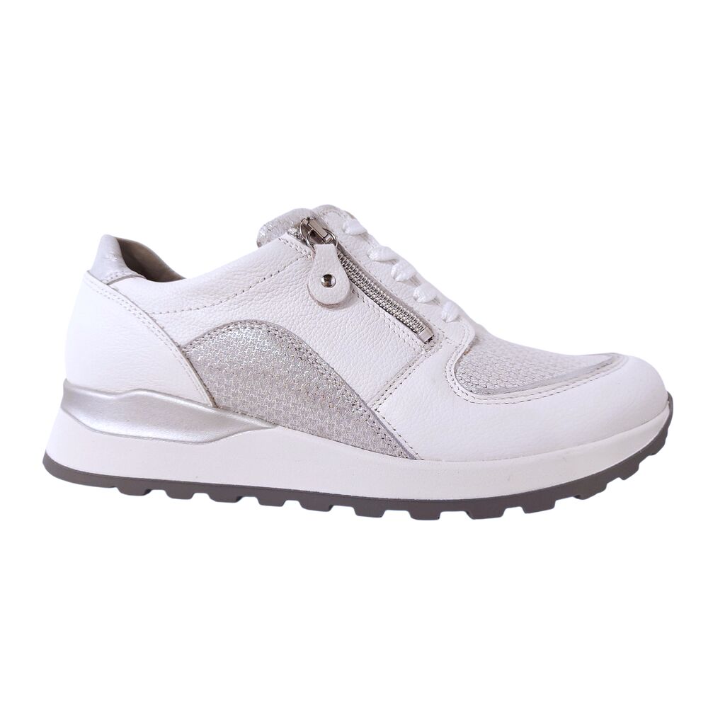 Waldlaufer Orthotritt Sneaker H64007 410 663 Wijdte H Wit Zilver - 4069134377170