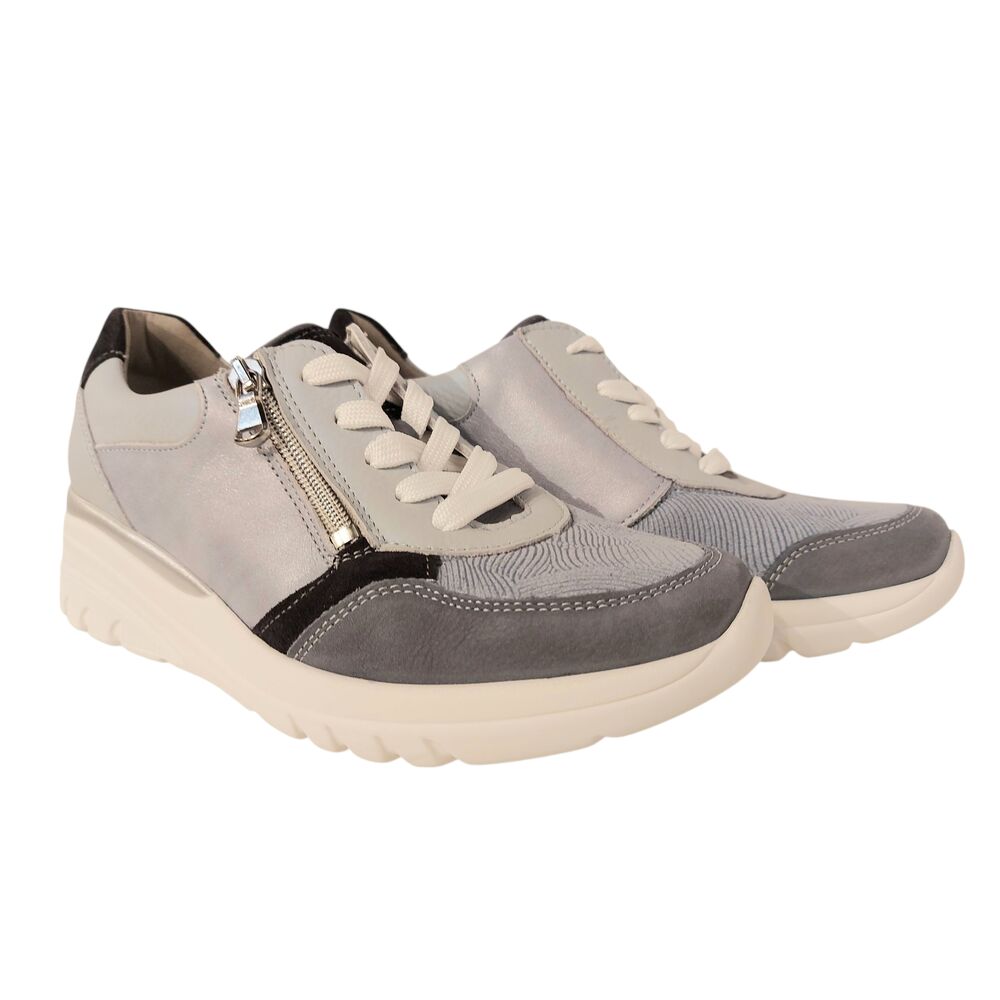 Waldlaufer Sneaker 927H02 705 524 Jeans Blauw Combi Wijdte H - 4069134390889
