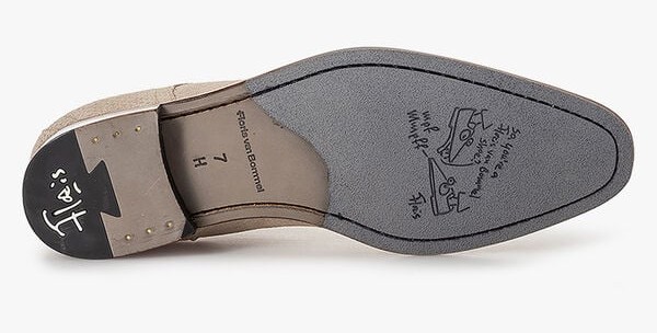 Floris van Bommel Geklede Schoen De Draver 03.30 SFM-30316-22-05 LightBrown Taupe - 8720244895034