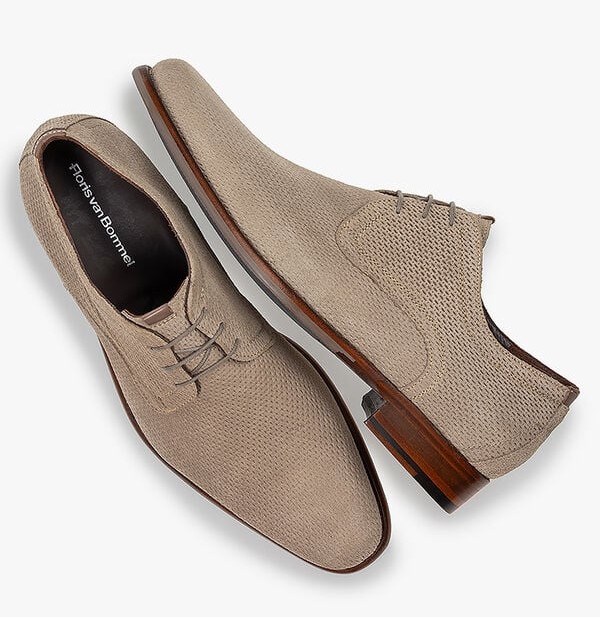Floris van Bommel Geklede Schoen De Draver 03.30 SFM-30316-22-05 LightBrown Taupe - 8720244895041