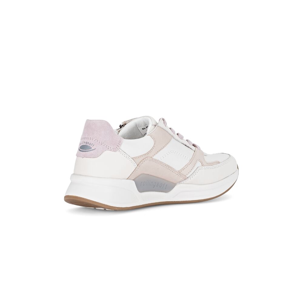 Gabor Rollingsoft Sneaker 86.958.62 Offwhite Ivory Flieder Combi - 4068283613368