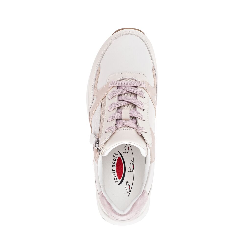 Gabor Rollingsoft Sneaker 86.958.62 Offwhite Ivory Flieder Combi - 4068283613337