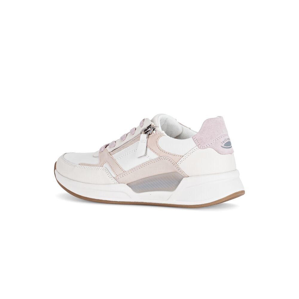 Gabor Rollingsoft Sneaker 86.958.62 Offwhite Ivory Flieder Combi - 4068283613399
