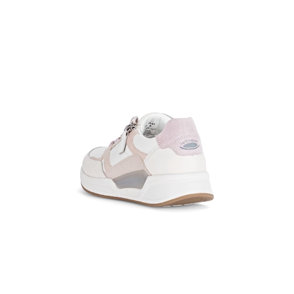 Gabor Rollingsoft Sneaker 86.958.62 Offwhite Ivory Flieder Combi - 4068283613351
