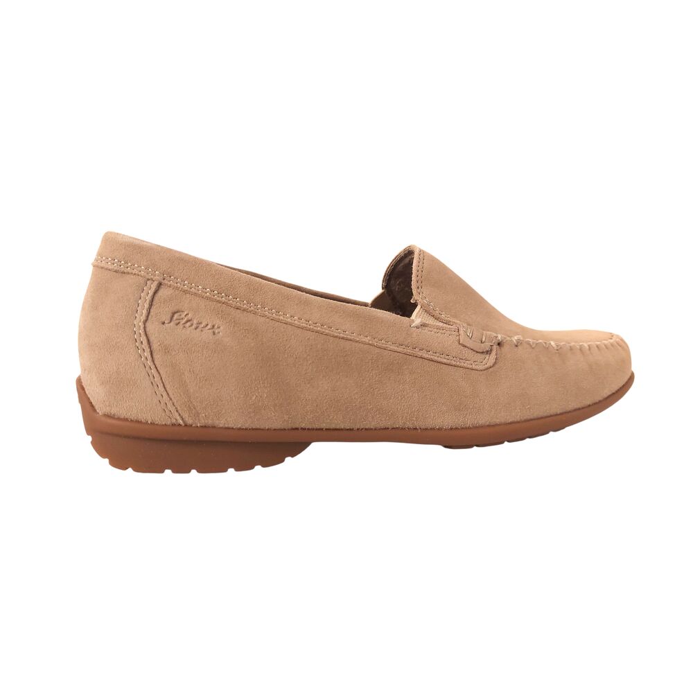 Sioux Instapper Cortizia-705-H Cocoa Taupe Suède Verwisselbaar Voetbed - 4068238103241