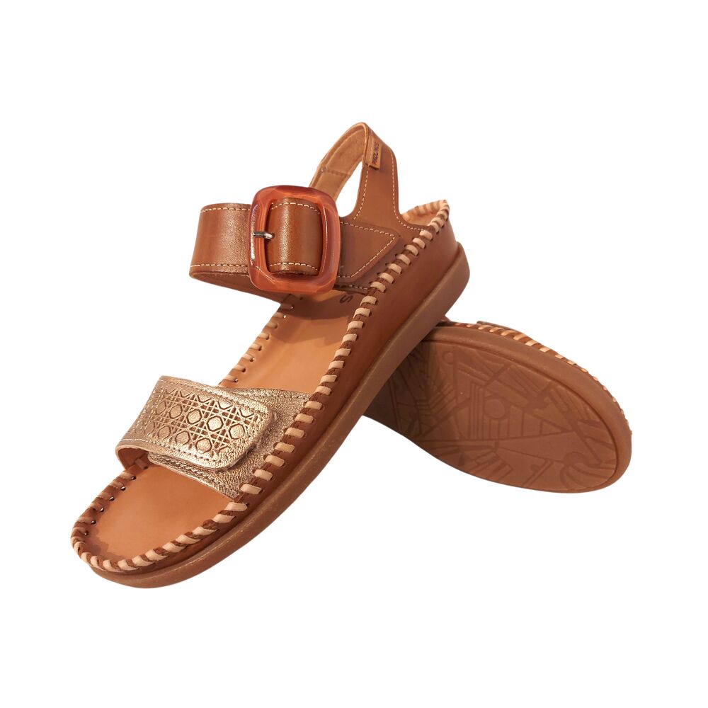 Pikolinos Sandaal Cadaques W8K 0555C1 Brandy Bruin Brons Combi - 8445442660382