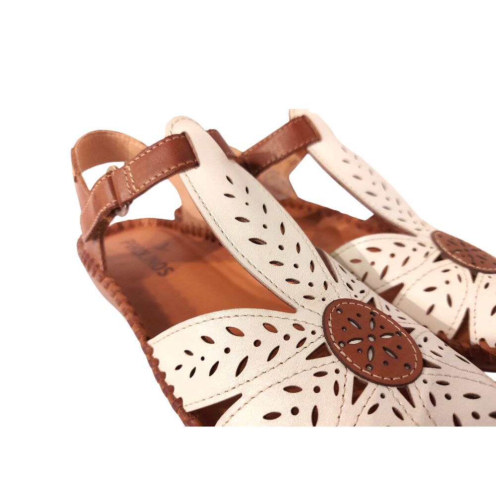 Pikolinos Sandaal P Vallarta 655 0841C1 Nata Wit Cognac Combi - 8445442467134
