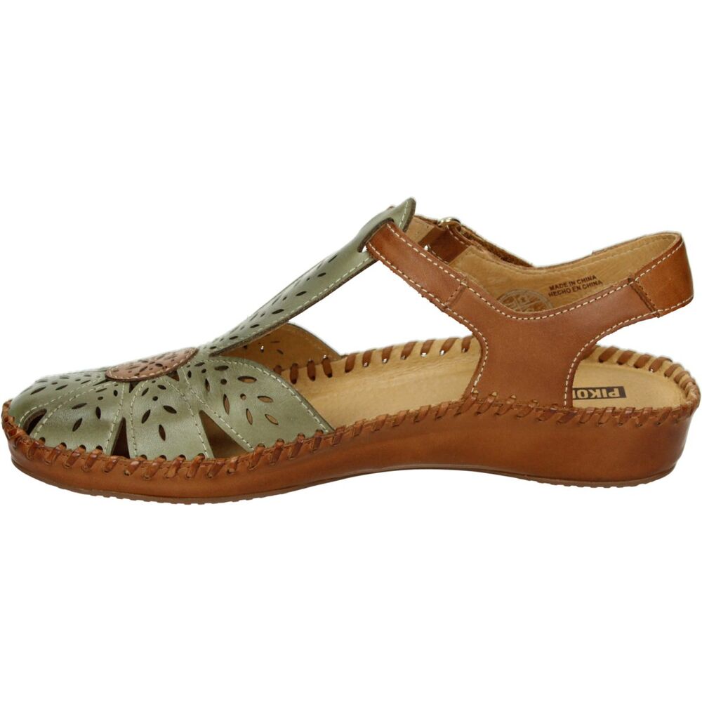 Pikolinos Sandaal P Vallarta 655 0841C1 Apple Licht Groen Cognac Combi - 8445442603211