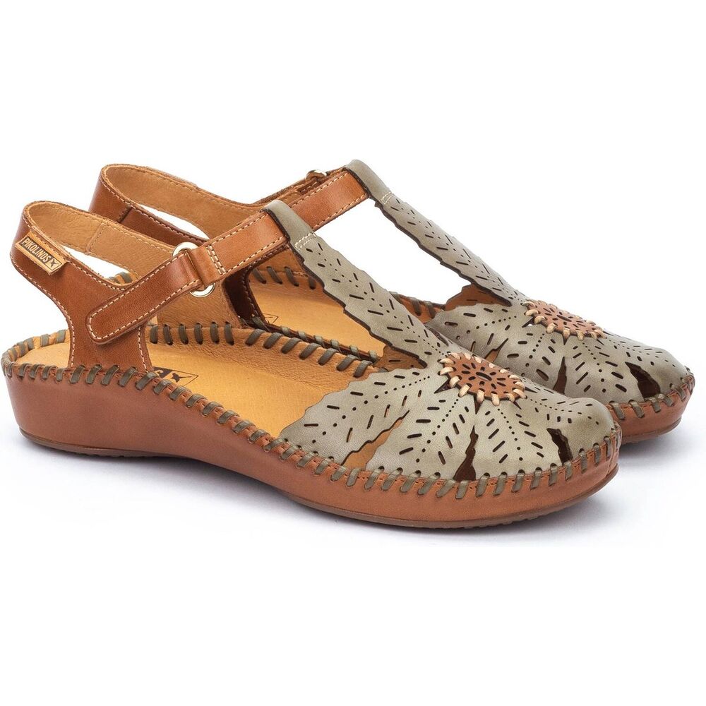 Pikolinos Sandaal P Vallarta 655 0841C1 Apple Licht Groen Cognac Combi - 8445442603198