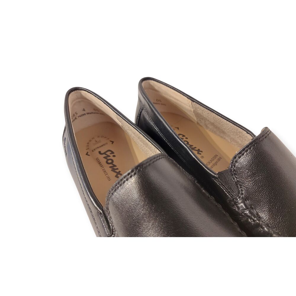 Sioux Mocassin Instapper Cortizia 705 65285 Zwart Wijdte H - 4054765932270