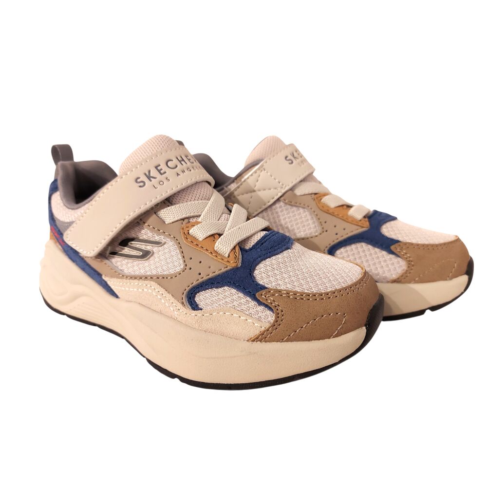 Skechers Klittenbandschoen 419001L NTBL Nova Jogger Prime Ave Natural Blue - 199025600613
