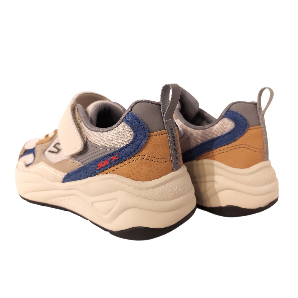 Skechers Klittenbandschoen 419001L NTBL Nova Jogger Prime Ave Natural Blue - 199025600651