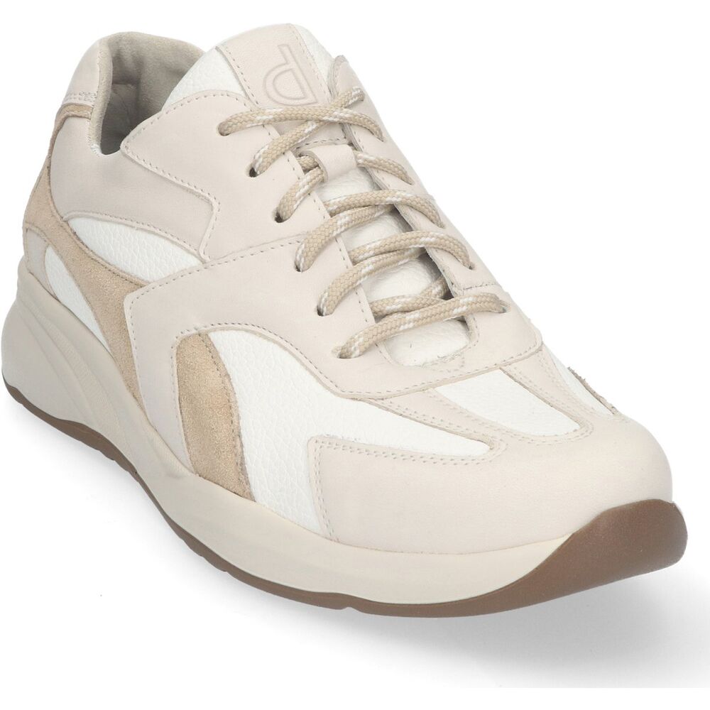 Durea Sneaker 6316 608 2080 Offwhite Licht Taupe Wijdte K - 8721149470395